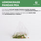 Suwirun Organic Lemongrass And Pandan Tea Bags - Pure Organic Herbal Tea Thai Herbal Tea Bags Pandan And Lemongrass Tea Bags (25