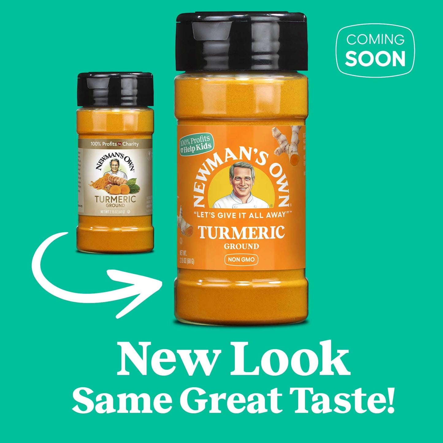 Newman'S Own Ground Turmeric, 2.15 Ounce Bottle