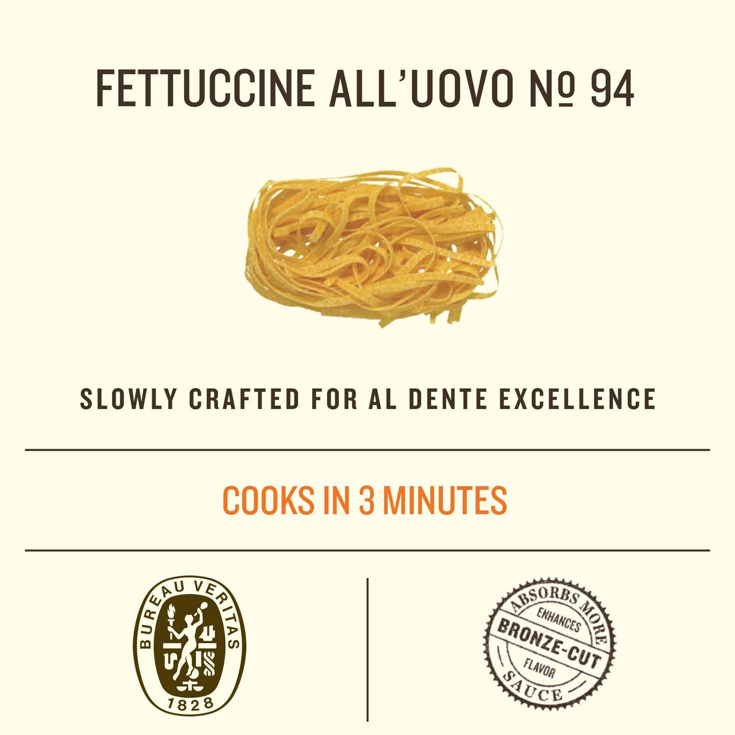 Rummo Fettuccine Pasta N.94 - Fettuccine Pasta Noodles, Dry Pasta, Curly Noodles, Egg Noodles, Italian Pasta - 8.82 Ounce (Pack