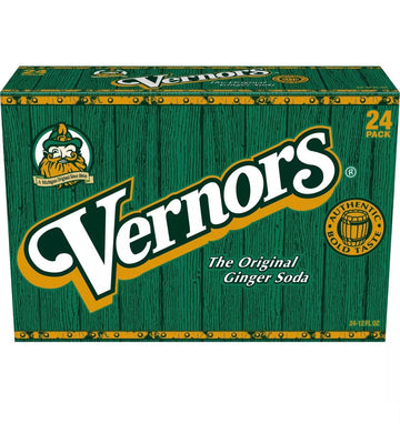 Vernors Ginger Ale, 12 oz Cans, Pack of 24