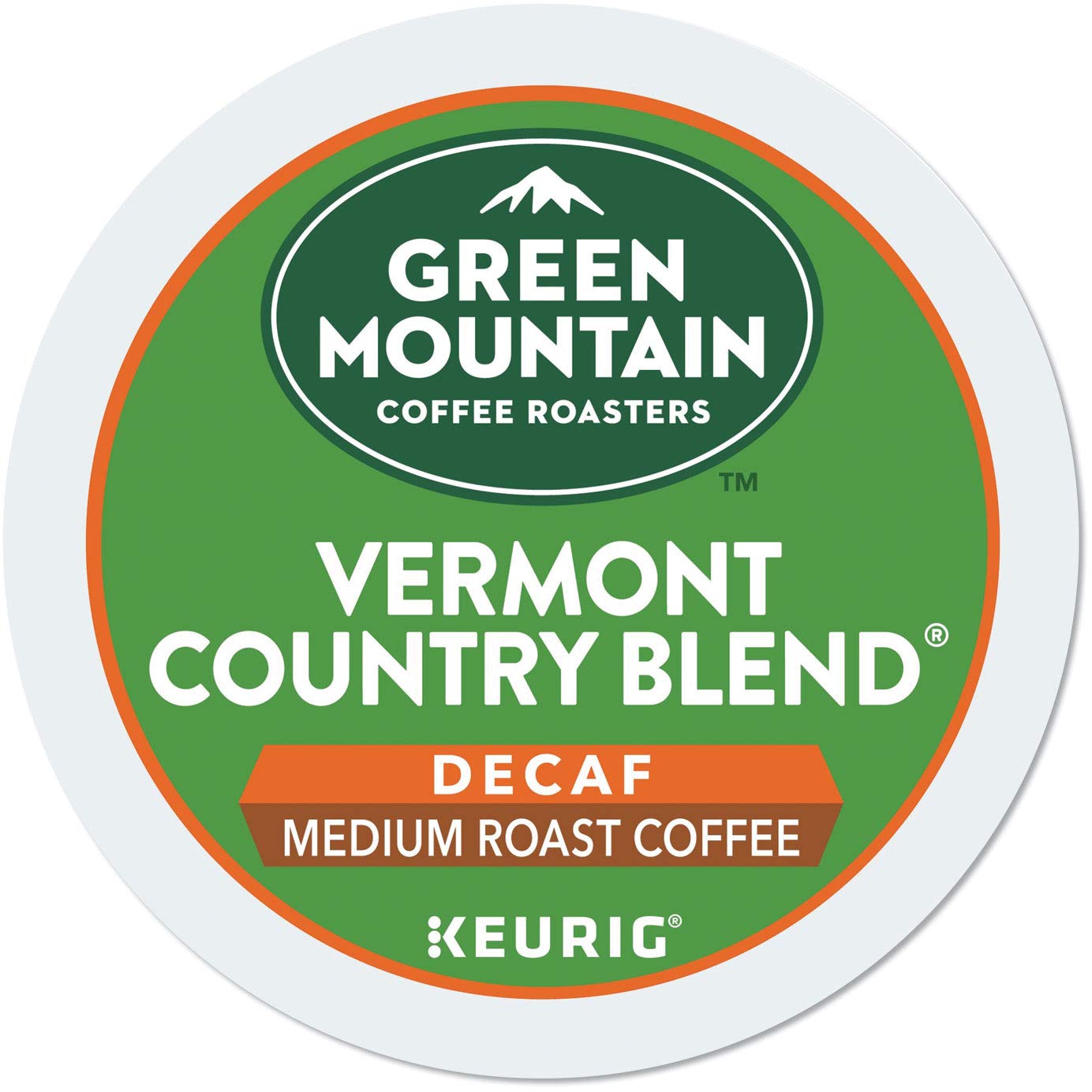 Green Mountain Coffee Vermont Country Blend Decaf K-Cup 24 Count for Keurig Brewers