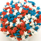 NCS 4th of July Red, White and Blue Mini Star Edible Sprinkles, 8 ounces - Great for Cupcakes, Cookies, Cakes, Cakes Pops