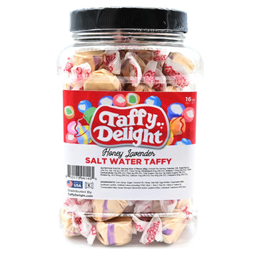 Taffy Delight Salt Water Taffy (16oz, Honey Lavender)