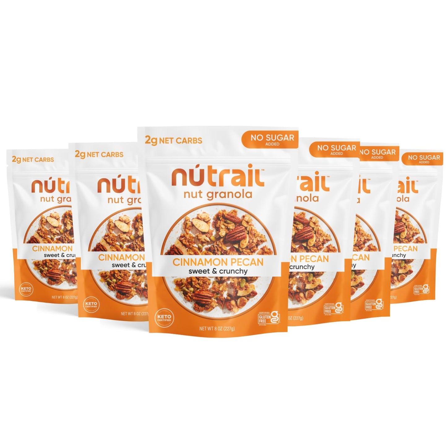 Nutraila - Keto Nut Granola Healthy Breakfast Cereal - Low Carb Snacks & Food - 2G Net Carbs - Almonds, Pecans, Coconut And More
