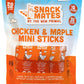 (Pack of 1) Chicken & Maple Mini Sticks by the New Primal, Gluten Free Healthy Snacks for Kids, Low Sugar High Protein Back to S