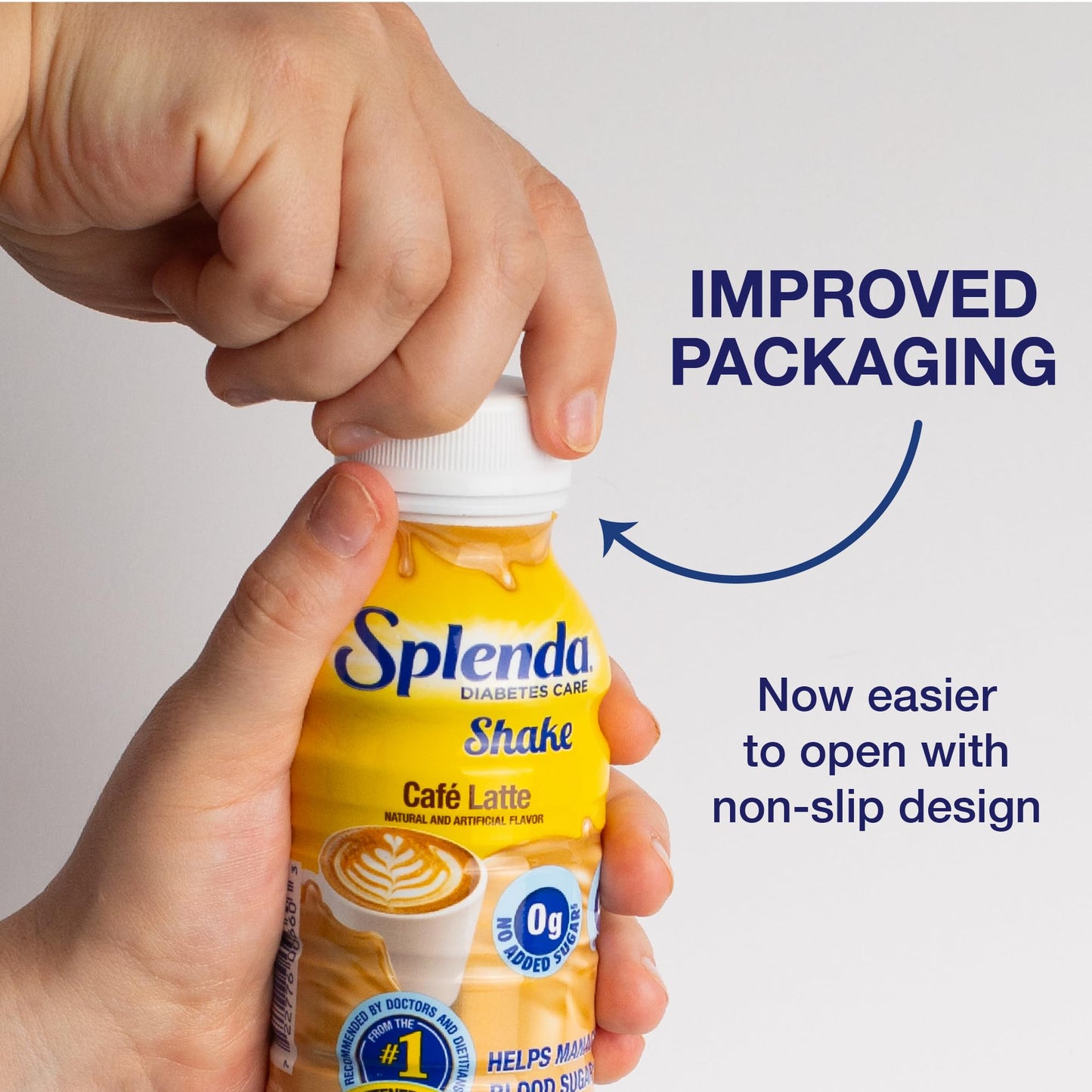 SPLENDA Diabetes Care Shakes - Meal Replacement Shake, 8 Fluid Ounces Per Bottle (Caf   Latte, 6 Pack)