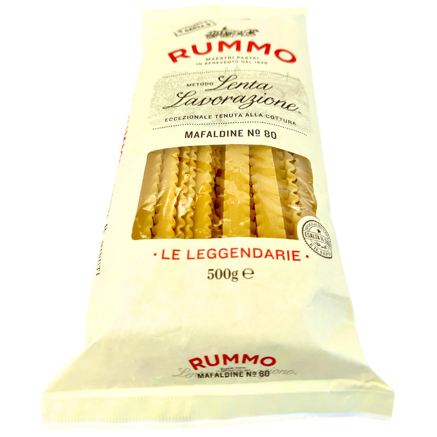Rummo Mafalda Pasta from Italy 1.1 lb. (500g)(Pack of 2) Mafaldine - Reginette - Similar to Fettuccine - Pappardelle - Tagliatel