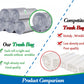 1.2 Gallon Trash Can Liners,300Counts,Small Grey Garbage Bags,Extra Strong 1 2 Gal Trash Bag,Fit 4.5-6 Liters Trash Bin Liners F