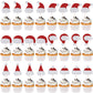 Qertesl 24Pcs Gingerbread Man Xmas Cupcake Toppers,Baby Shower Boy Girl Birthday Party Decorations,Winter Birthday Party Dessert
