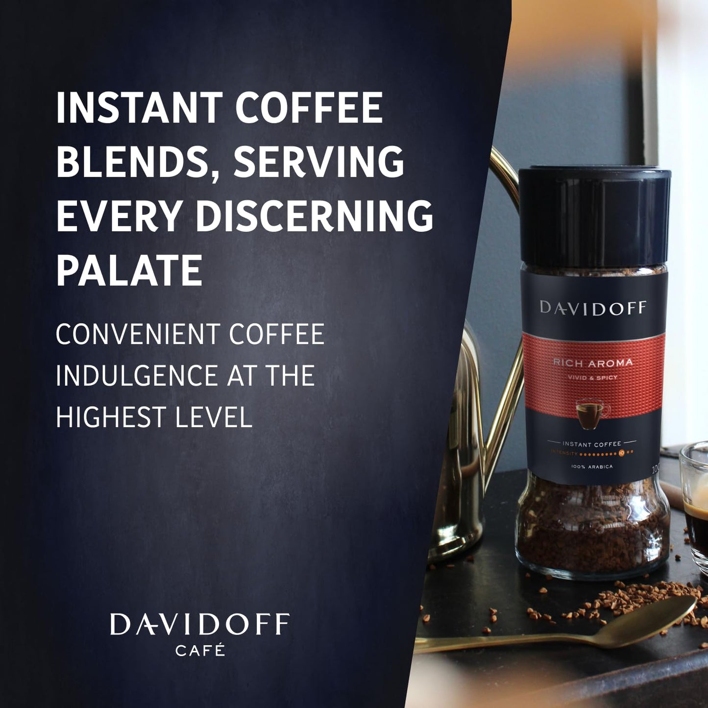 Davidoff Cafe Rich Aroma Instant Coffee, 100 Gram Jars (Pack Of 2)