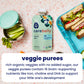 Cerebelly Organic Baby Food Pouches, Broccoli Pear Purees, 16 Nutrients, No Added Sugar, Fiber & Non-Gmo, 4Oz, 6 Pack