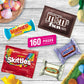 Mars Skittles, M&M'S, Snickers, Starburst & Milky Way Easter Candy Variety Pack - 160 Ct Bulk Bag