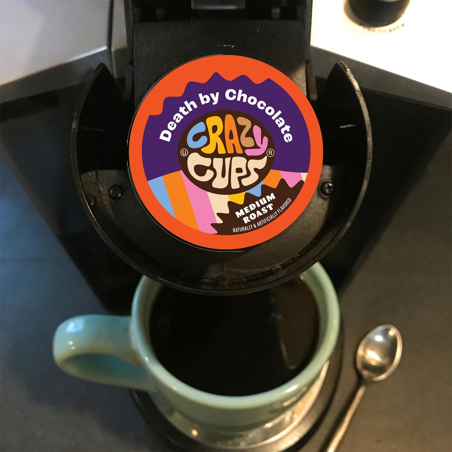 Crazy Cups Flavored Decaf Coffee Pods Variety Pack, 40 Count, Compatible with Keurig K Cups