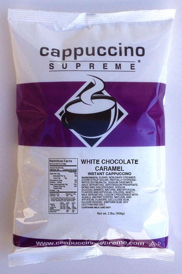 Cappuccino Supreme White Chocolate Caramel Instant Cappuccino Mix 6 X 2 Lbs