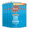 Bhakti Chai Tea Concentrate | Original, Organic Fresh Ginger, Black Tea, Sweetened, Spiced, Dairy-Free, Vegan (Pack of 6)
