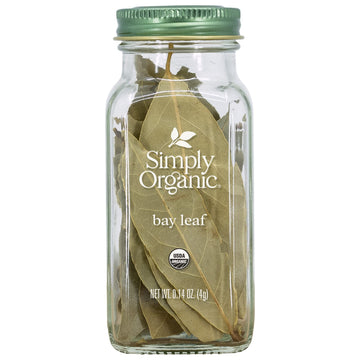Simply Organic Bay Leaf, Certified Organic | 0.14 Oz | Pack Of 6 | Laurus Nobilis
