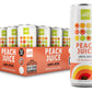 ALO Slim Can Juice, Peach Flavored Juice| 10.82 fl oz, Pack of 12 | Plant-Based Beverage, 100% Natural Juice