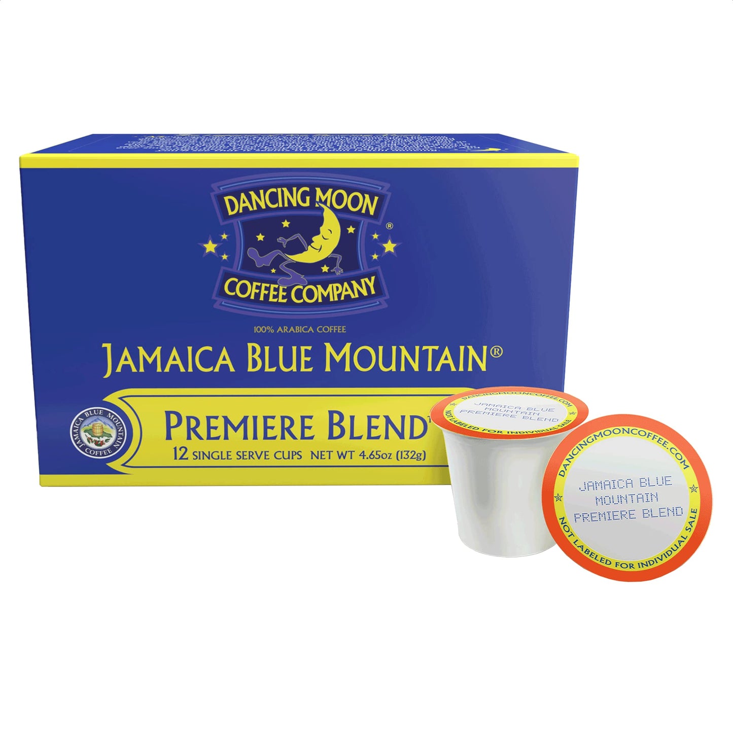 Dancing Moon Coffee Jamaica Blue Mountain® Coffee Pods, Medium Roast, 12 Count for Keurig KCup malt-inspired