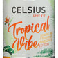 CELSIUS Sparkling Tropical Vibe Energy Drink, 12 Fl Oz, Functional Beverage, Model FGSS1249