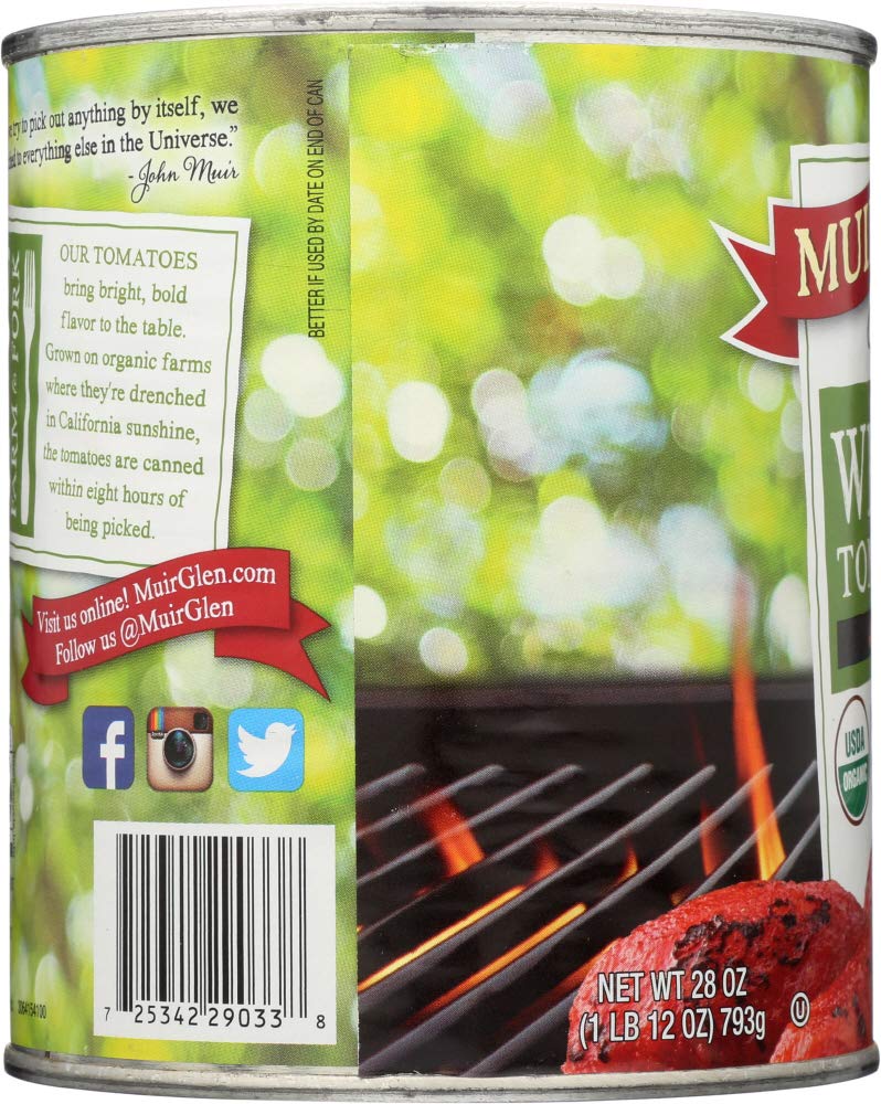 Muir Glen Tomato Rstd Whole