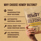 Howdysnax Handcrafted Authentic Small Batch Beef Biltong Traditional Slices 8oz. Sugar Free Paleo Keto Friendly High Protein Jer