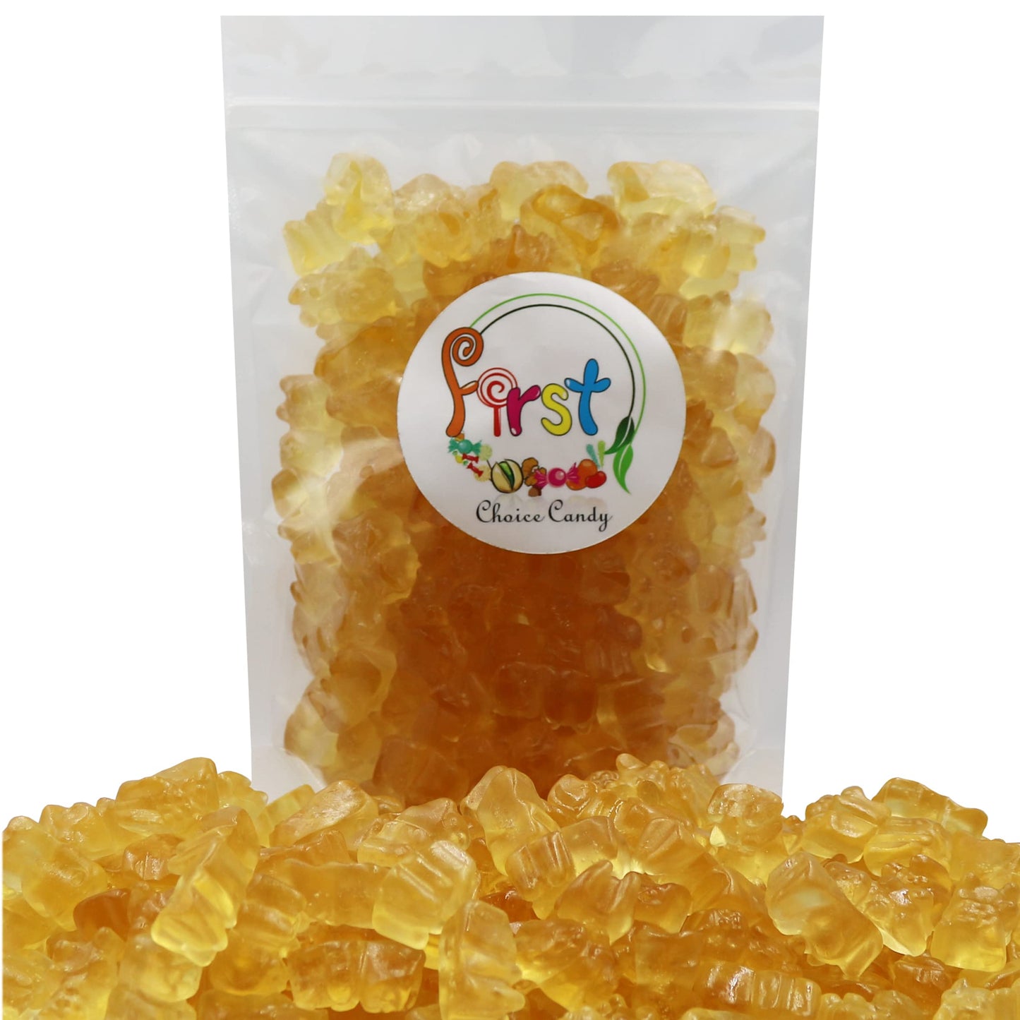 FirstChoiceCandy Gummy Bears (Pineapple, 1 Pound (Pack of 1))