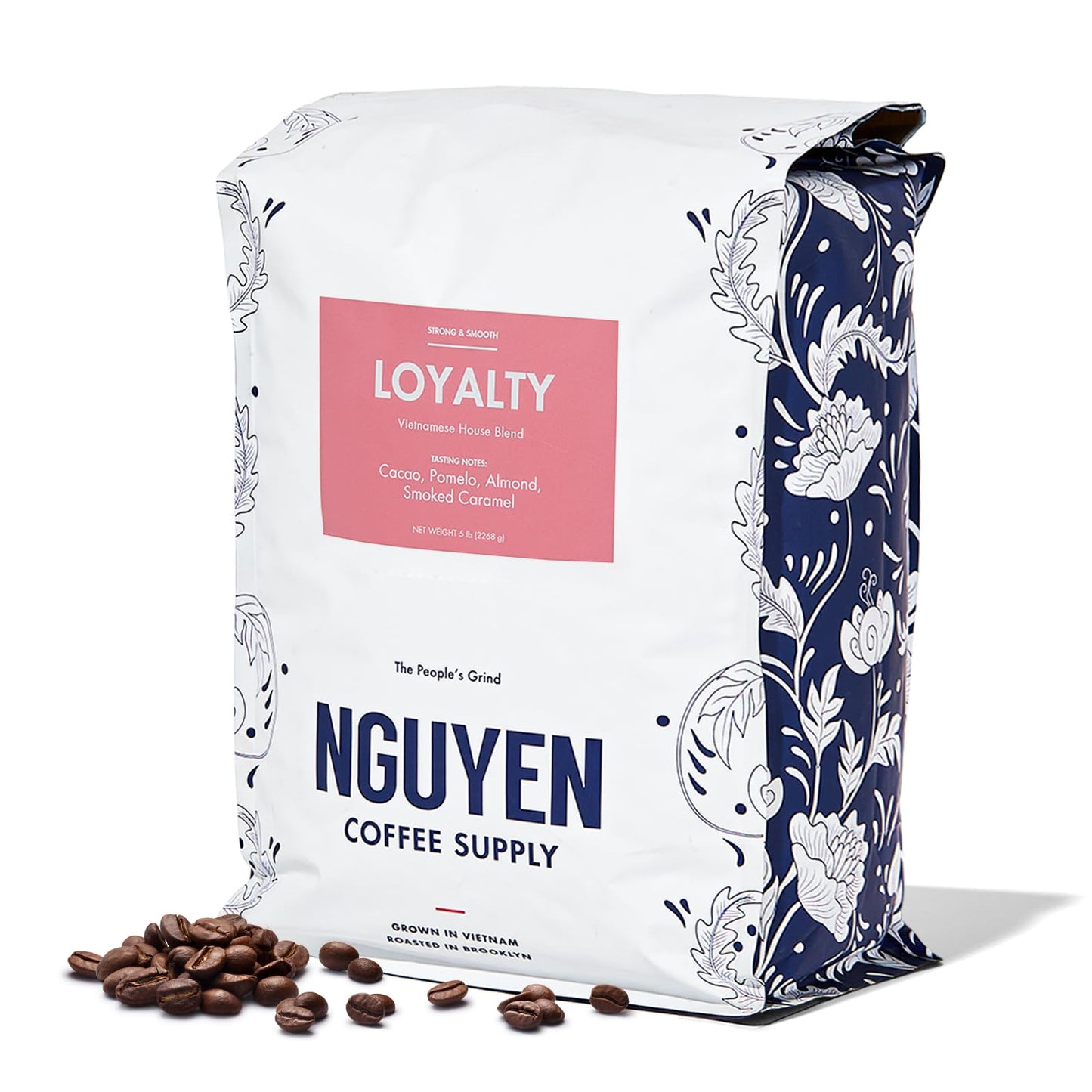 NGUYEN COFFEE SUPPLY Medium Roast Whole Coffee Beans, Low Acid, High Caffeine, 80 Ounce Bag, Vietnamese Single Origin