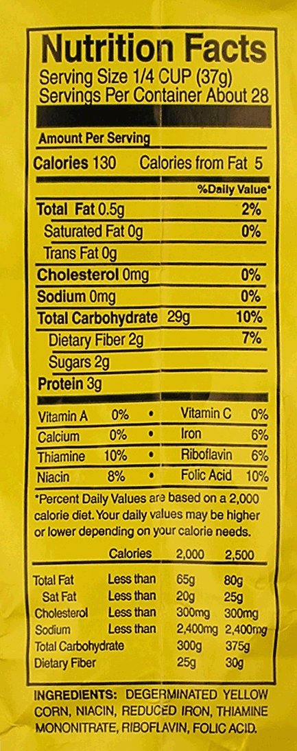 Moss Water Ground Yellow Corn Grits 2 Lbs