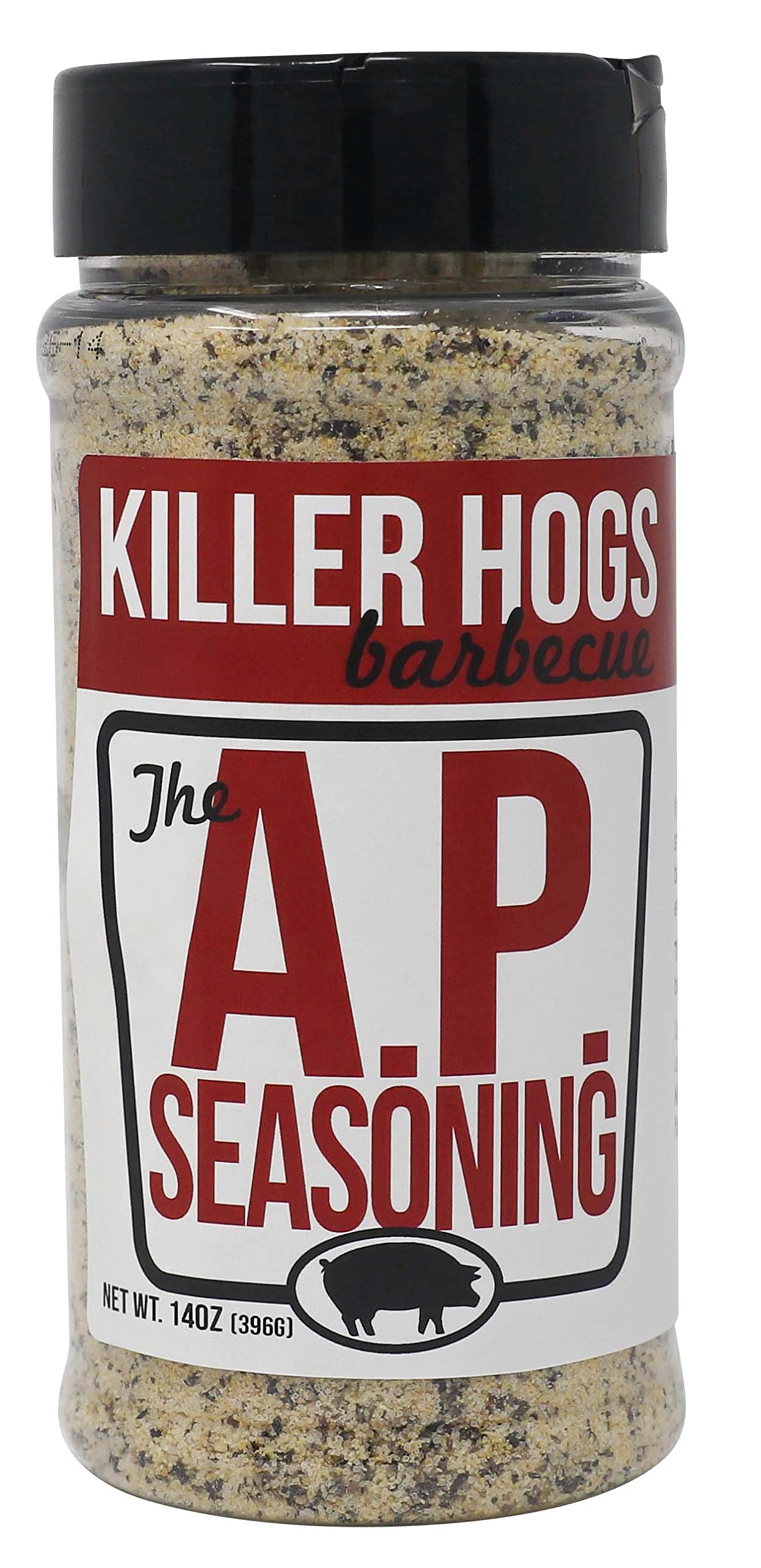 Killer Hogs AP Seasoning - All Purpose BBQ and Grill Seasoning for Beef, Pork, Chicken - 14 Ounces - Red