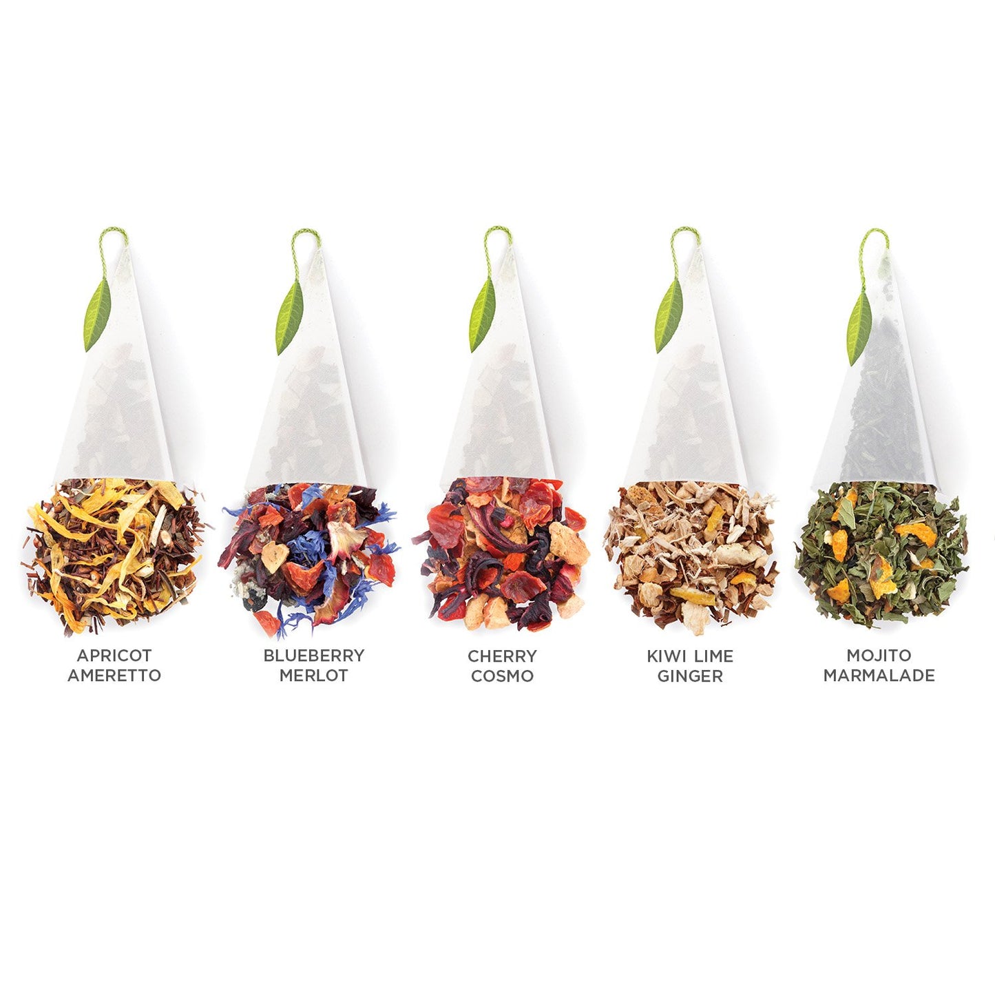 Tea Forte Herbal Retreat Organic Caffeine Free Tea Gift Set, 10 Handcrafted Pyramid Infusers, 10 Count