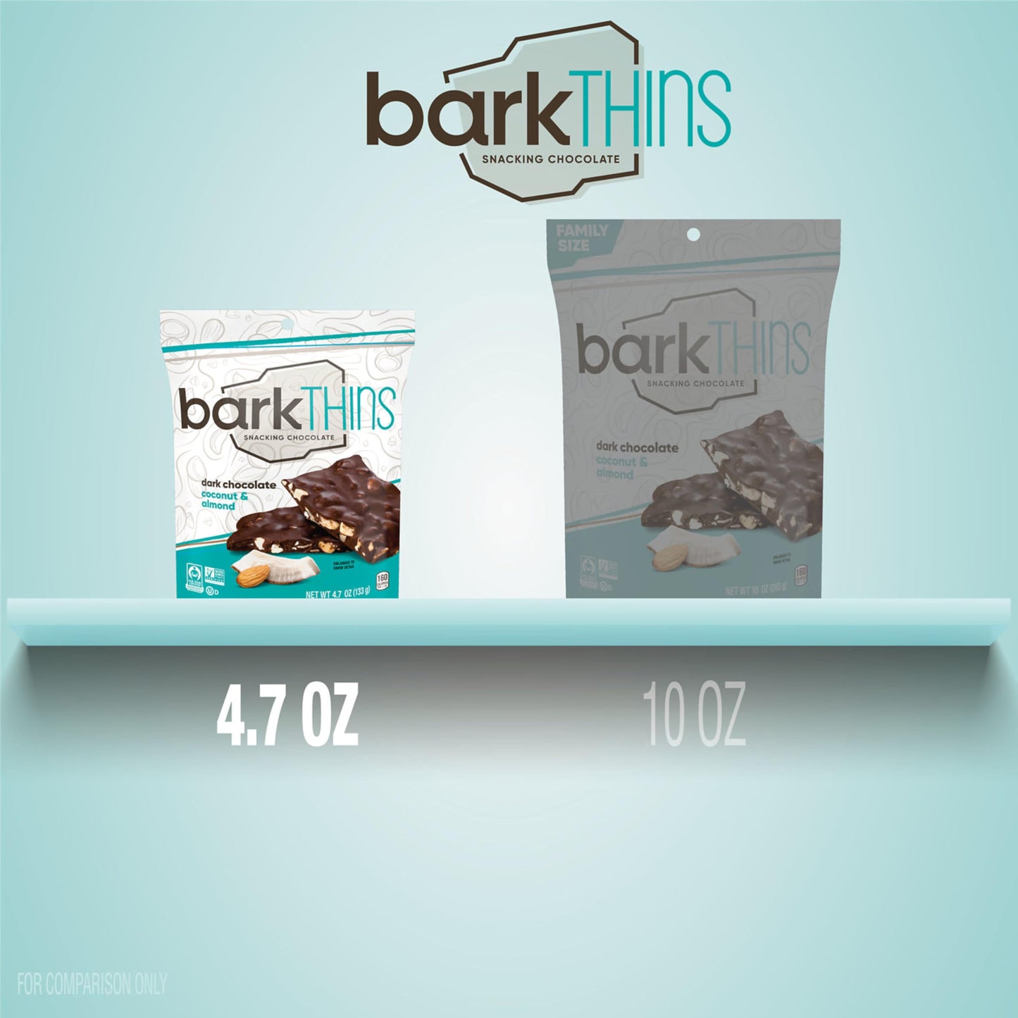 Barkthins Dark Chocolate Coconut And Almond Snacking Chocolate, Fair Trade, Non Gmo, 47 Oz Bag