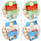 4 Pack Krunchy Melts Original Meringue Cookies | Holiday Season 4-Pack | 2 Holiday Vanilla, 2 Peppermint Crush | Only 80-90 Calo