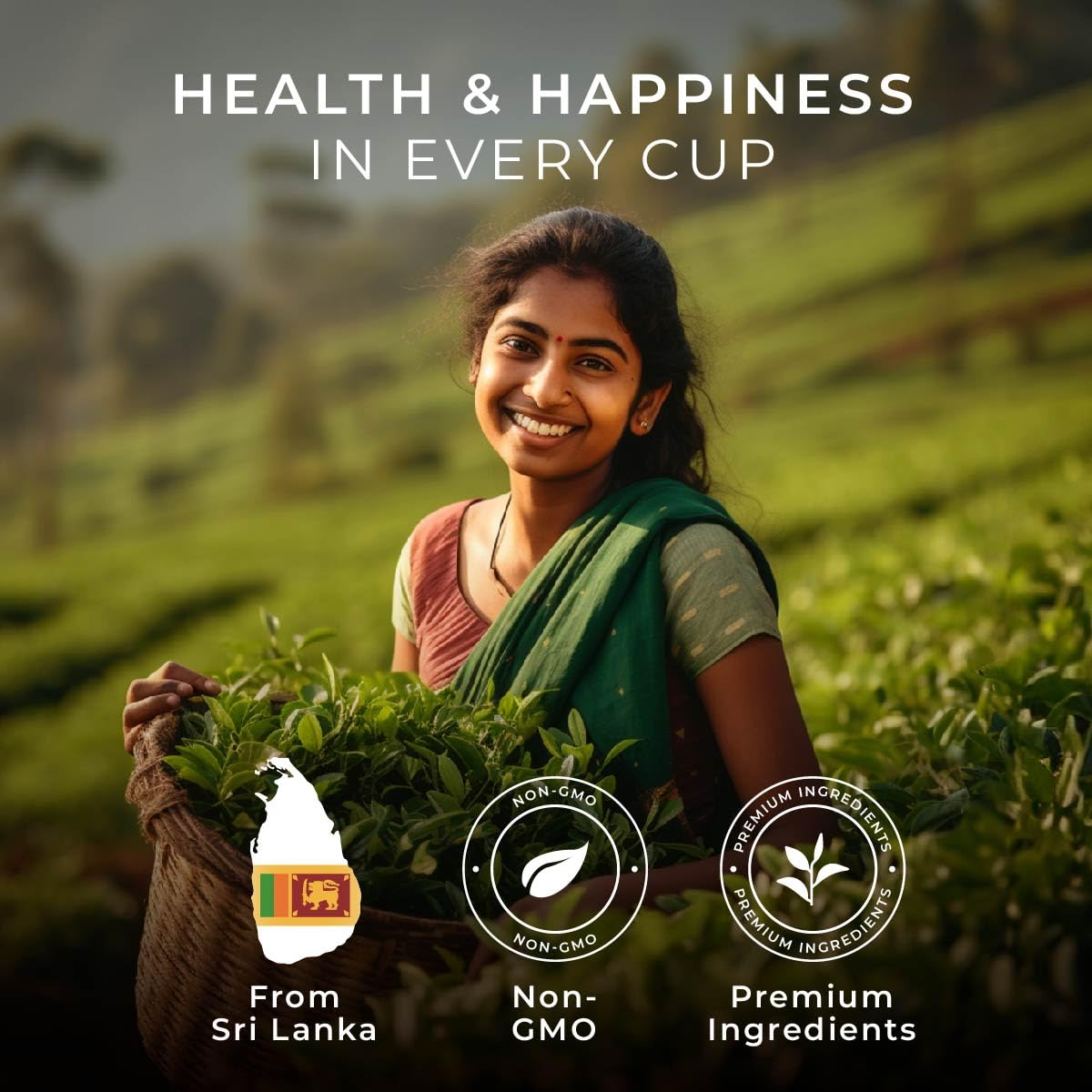 Gya Tea Co English Breakfast Tea Gift Set - High Caffeine Wellness Tea Pods, 16 Count