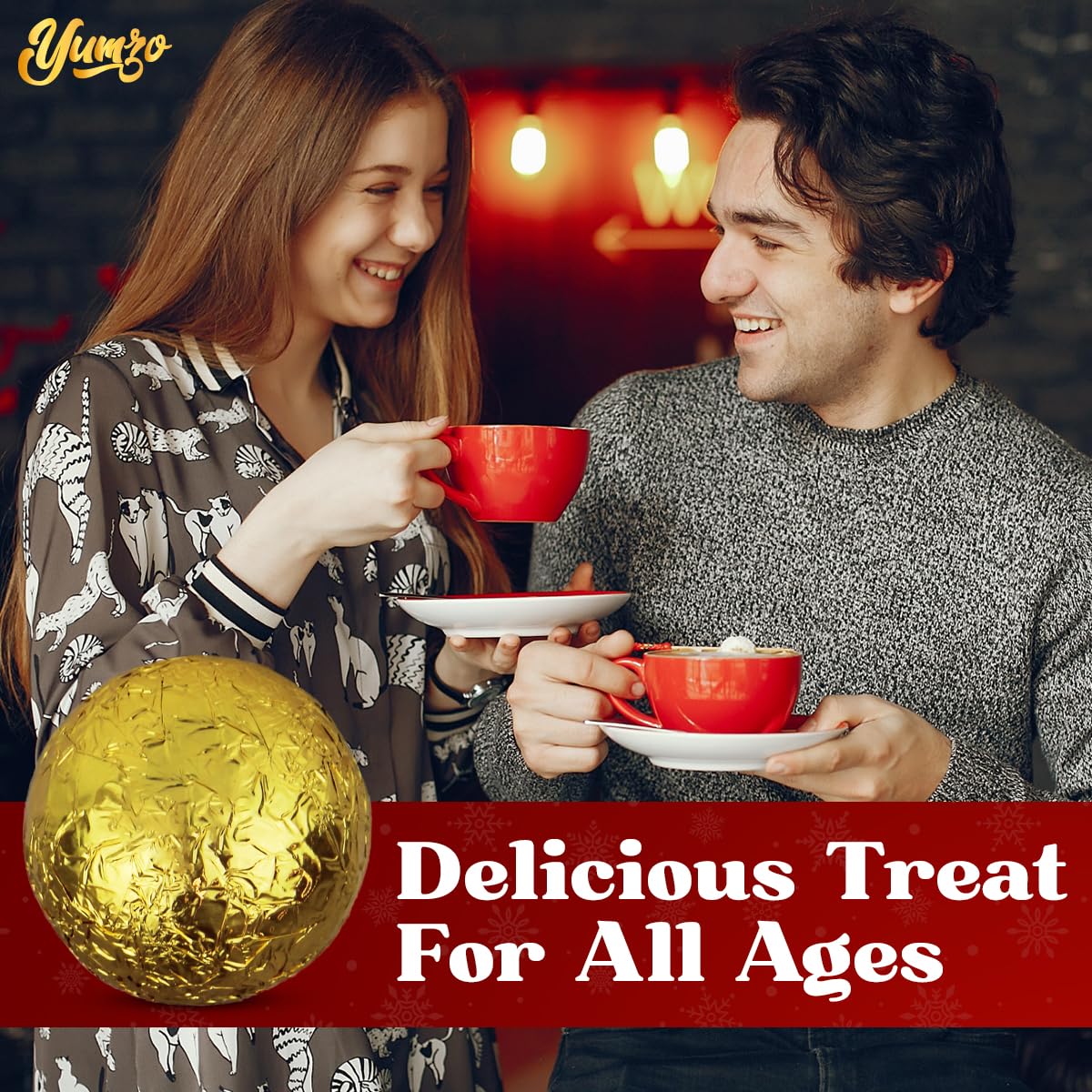 Yumzo Chocolate  s - 3 Pack - Filled with Mini Marshmallows and Cocoa Powder - Perfect for Hot Cocoa and Party Favors
