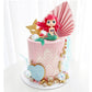 16 Pcs Mermaid Cake Toppers For Mermaid Under The Sea Themed Birthday Wedding Baby Shower Party Decorations Supplies