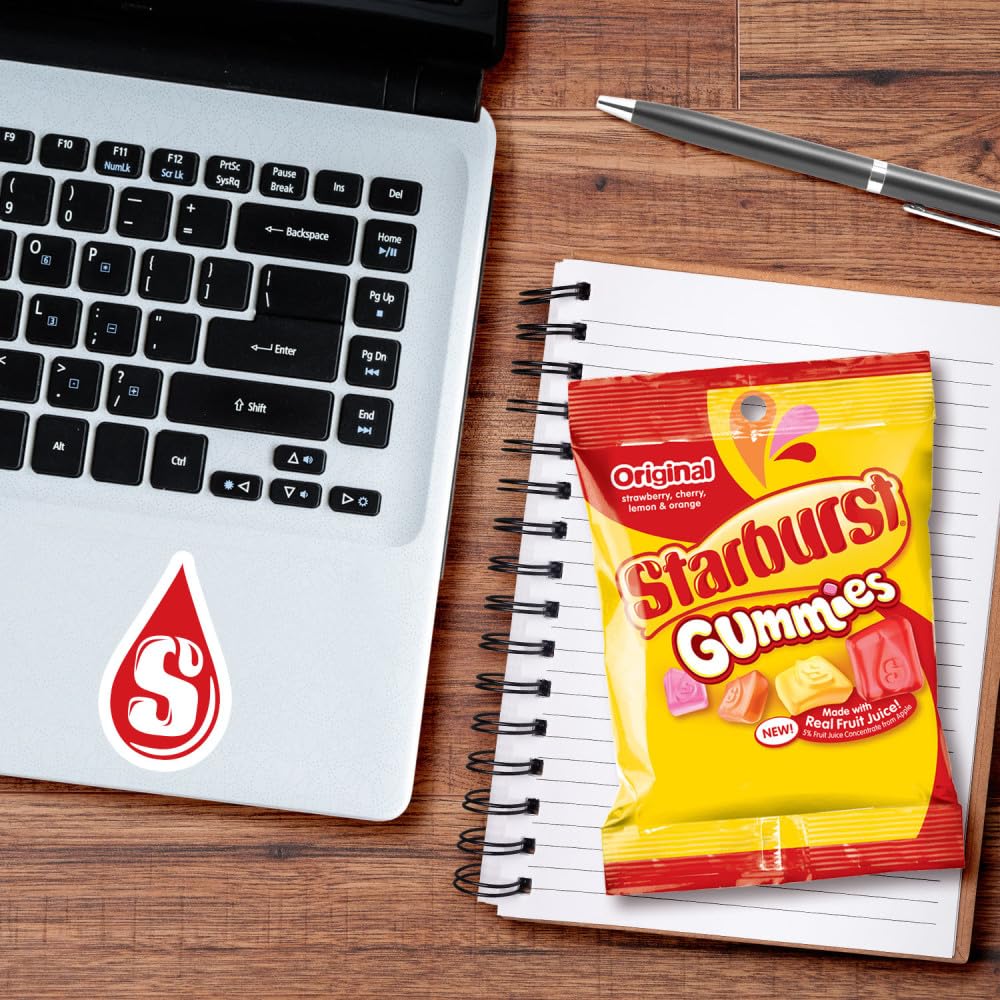 Starburst Gummies Original Gummy Candy, 5oz (Pack of 12), Model 464628