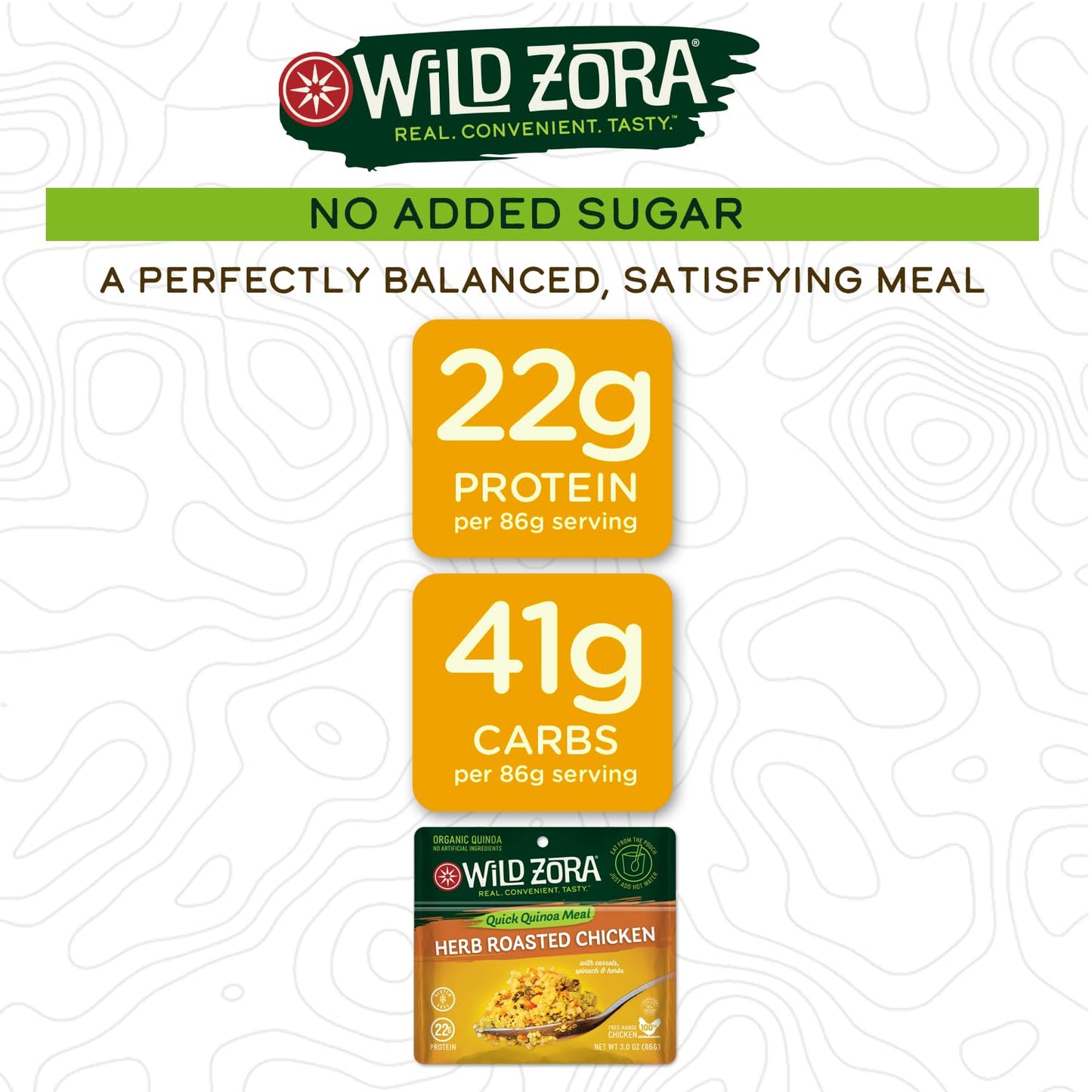 Wild Zora Instant Organic Quinoa Meals - Quick & Tasty Prepared Quinoa Bowls, Pantry Staples Gluten-Free Meal With Lentils Plus