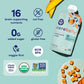 Cerebelly Organic Baby Food Pouches, Sweet Potato Mango Purees, 16 Nutrients, No Added Sugar, Fiber & Non-Gmo, 4Oz, 6 Pack