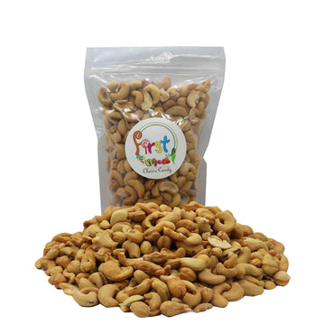 Firstchoicecandy Roasted Unsalted Whole Cashews Healthy Snacks, No Salt, 5 Pound