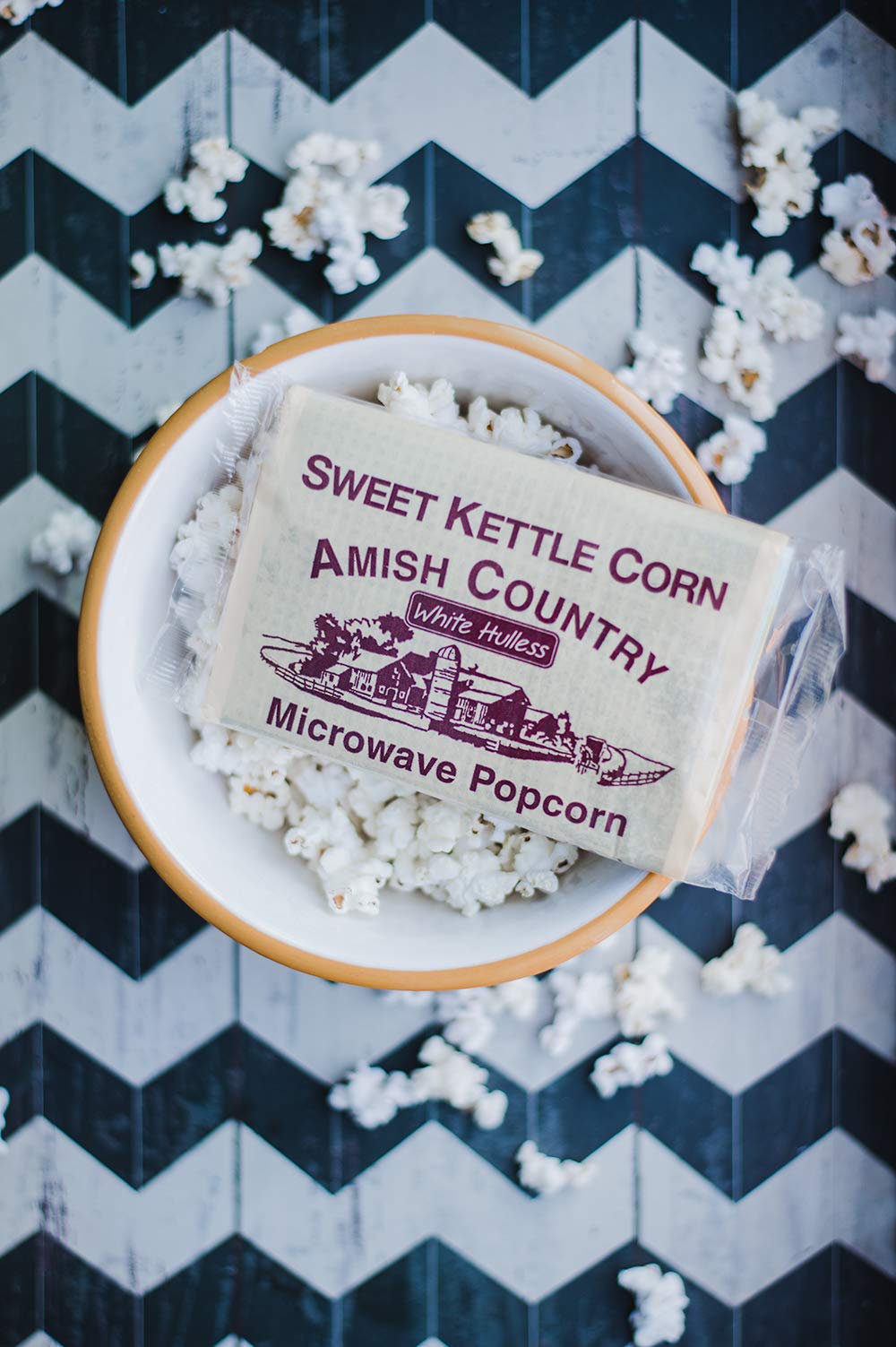 Amish Country Popcorn | Old Fashioned Microwave Popcorn | Non-Gmo, Gluten Free, Microwaveable And Kosher (Sweet Kettle White Hul