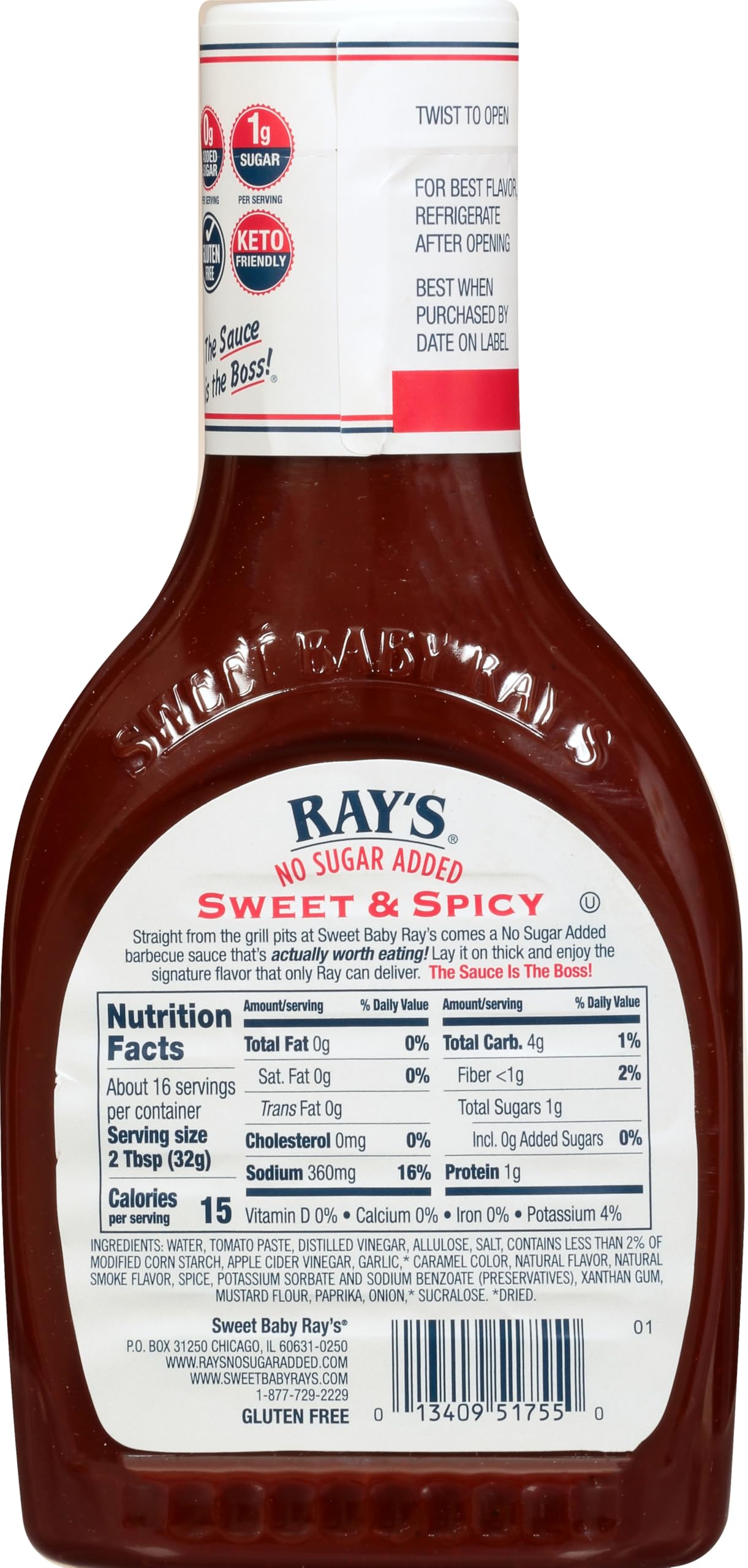 Sweet Baby Rays Gourmet Barbecue Sauce Variety Pack, 1 No Sugar Added Sweet & Smoky, 1 No Sugar Added Original, 1 No Sugar Added
