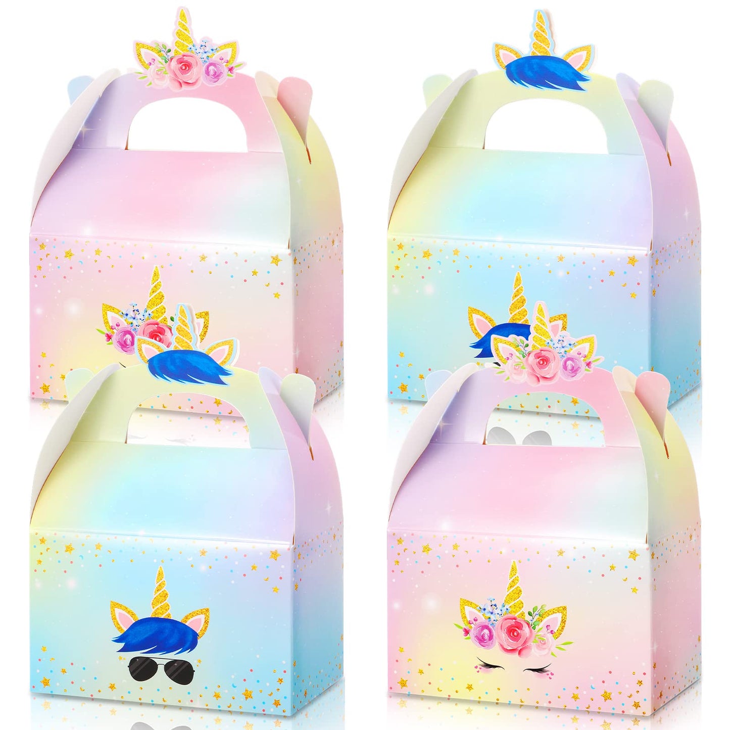 Unicorn Gift Boxes Party Supplies Unicorn Party Favor Boxes Rainbow Unicorn Theme Treat Boxes Candy Goodies Gift Boxes For Girls