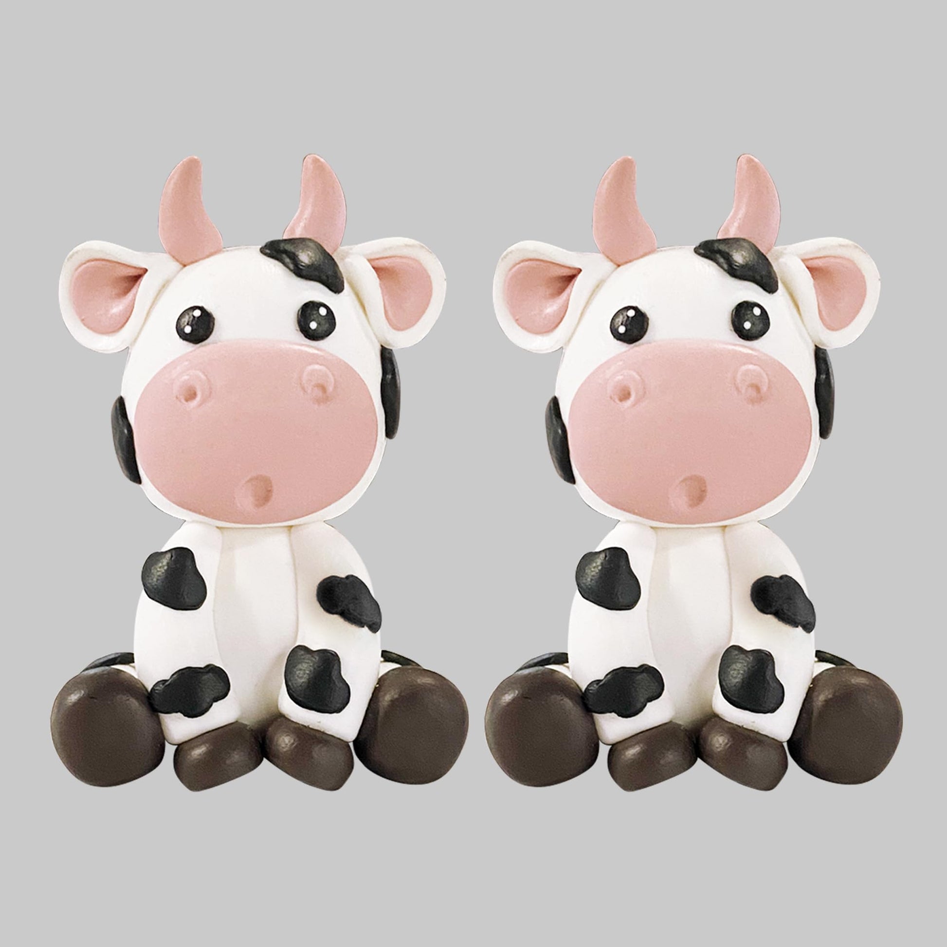 Cow Cake Topper Cute Baby Cow Cake Decorations Farm Cake Decorations Baby Shower Cow Themed Birthday Party Supplies For Girls Bo