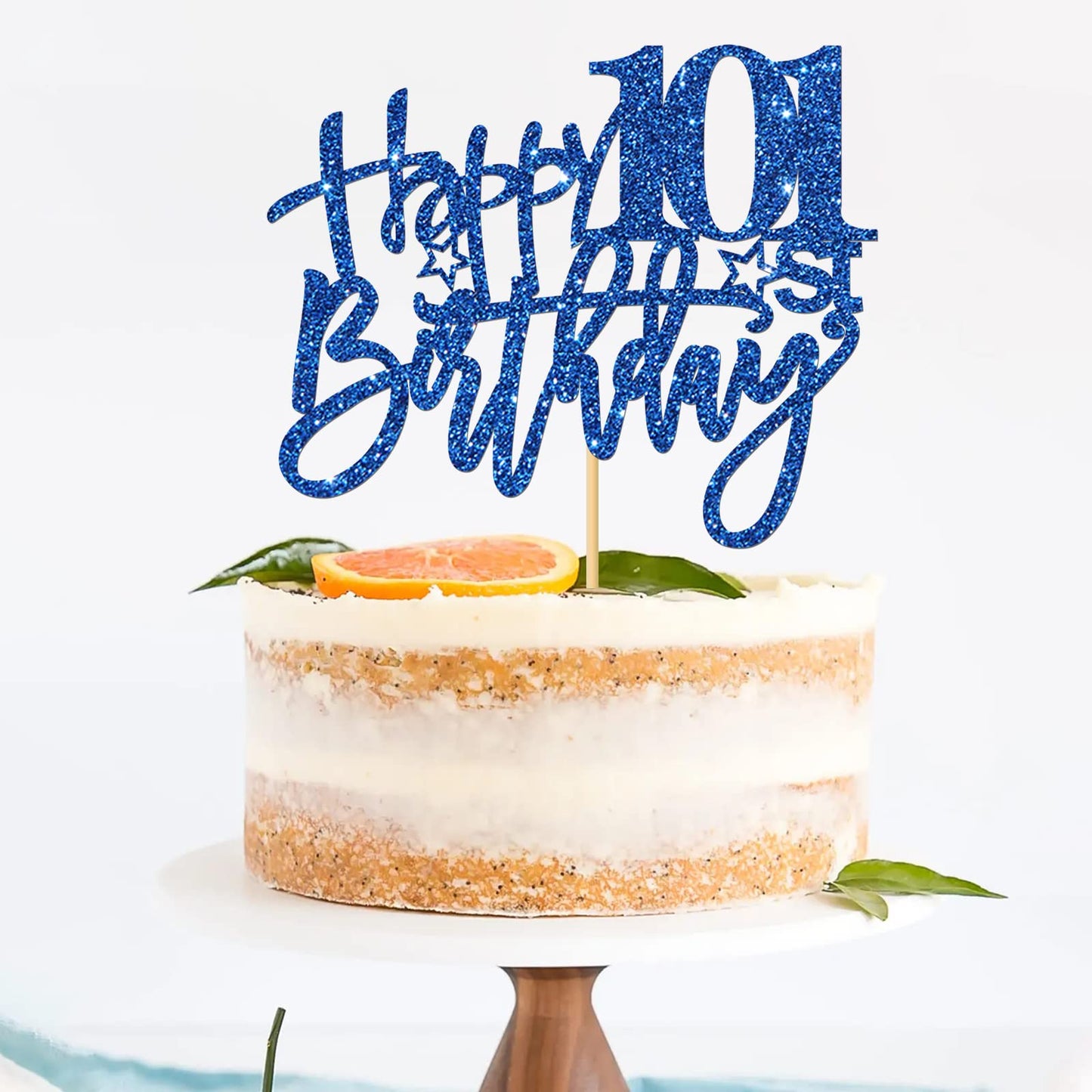 Roadsea Happy 101St Birthday Cake Topper - Old Man Woman 101 Years Old Birthday Cake Supplies - 101St Birthday Party Decorations