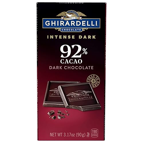 Ghirardelli Intense Dark Chocolate Bar 92% Cacao 3.17 Oz Bar