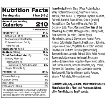FITCRUNCH Snack Size Protein Bars, 6-Layer Baked Bar, 1g of Sugar, Gluten Free & Soft Cake Core (18 Bars, Peanut Butter and Jell