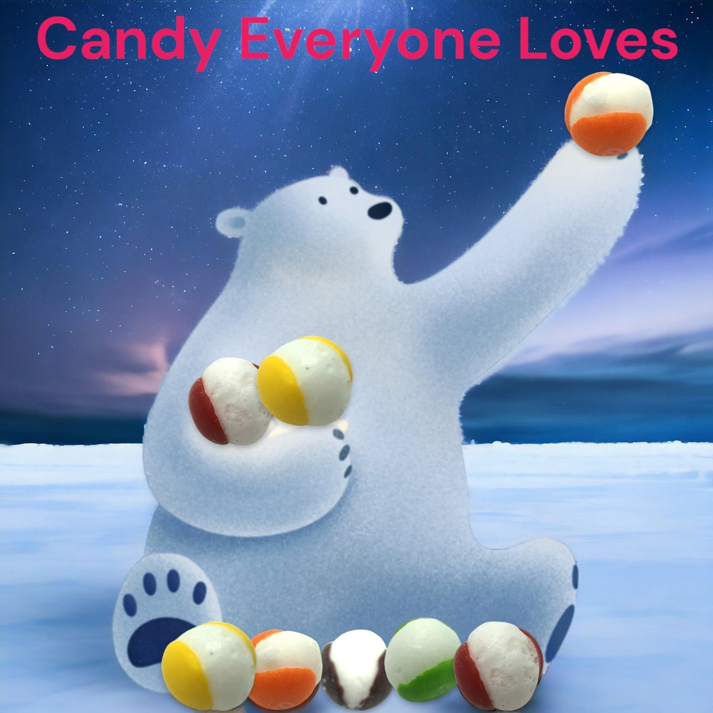 Klub Bulk Premium Freeze Dried Candy Crunchy Comets-2.5 Lb Fruity Crispy Crunch Candy Popping Into A Unique Shape Bursting With