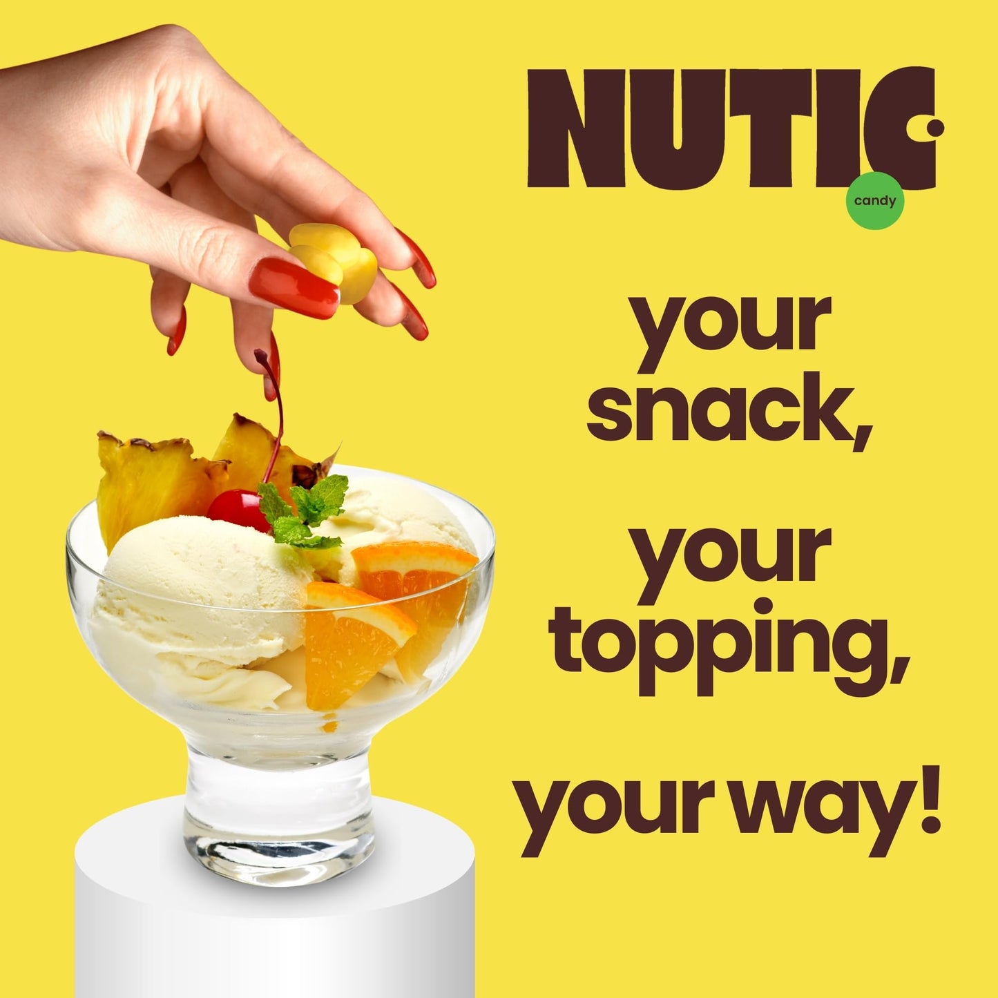Nutic Lemoncello Chocolate Covered Almonds, 1 lb - Roasted Almonds in White Chocolate & Lemon Creme, Perfect for Snacks & Gifts