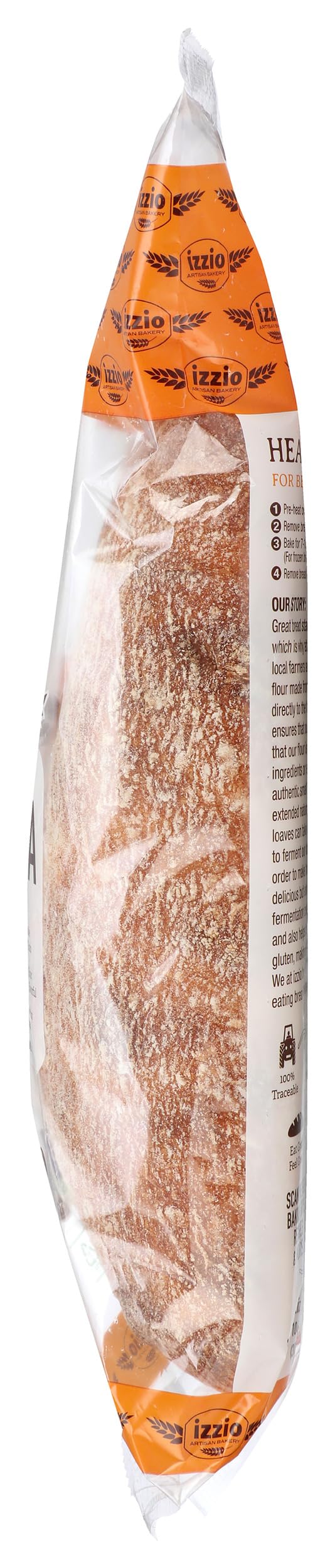 IZZIO ARTISAN BAKERY Take & Bake Ciabatta, 14 Ounce (Frozen)