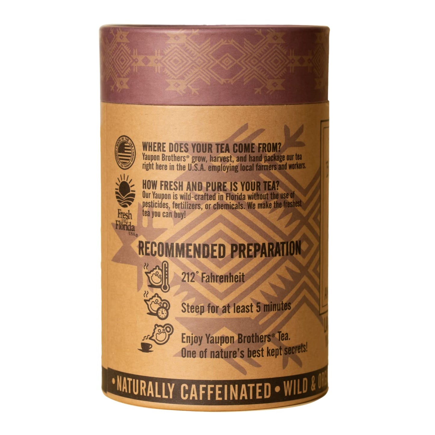 Yaupon Brothers Lavender Coconut Yaupon Tea - Naturally Caffeinated, Antioxidant-Rich - 16 Natural Fiber Tea Bags